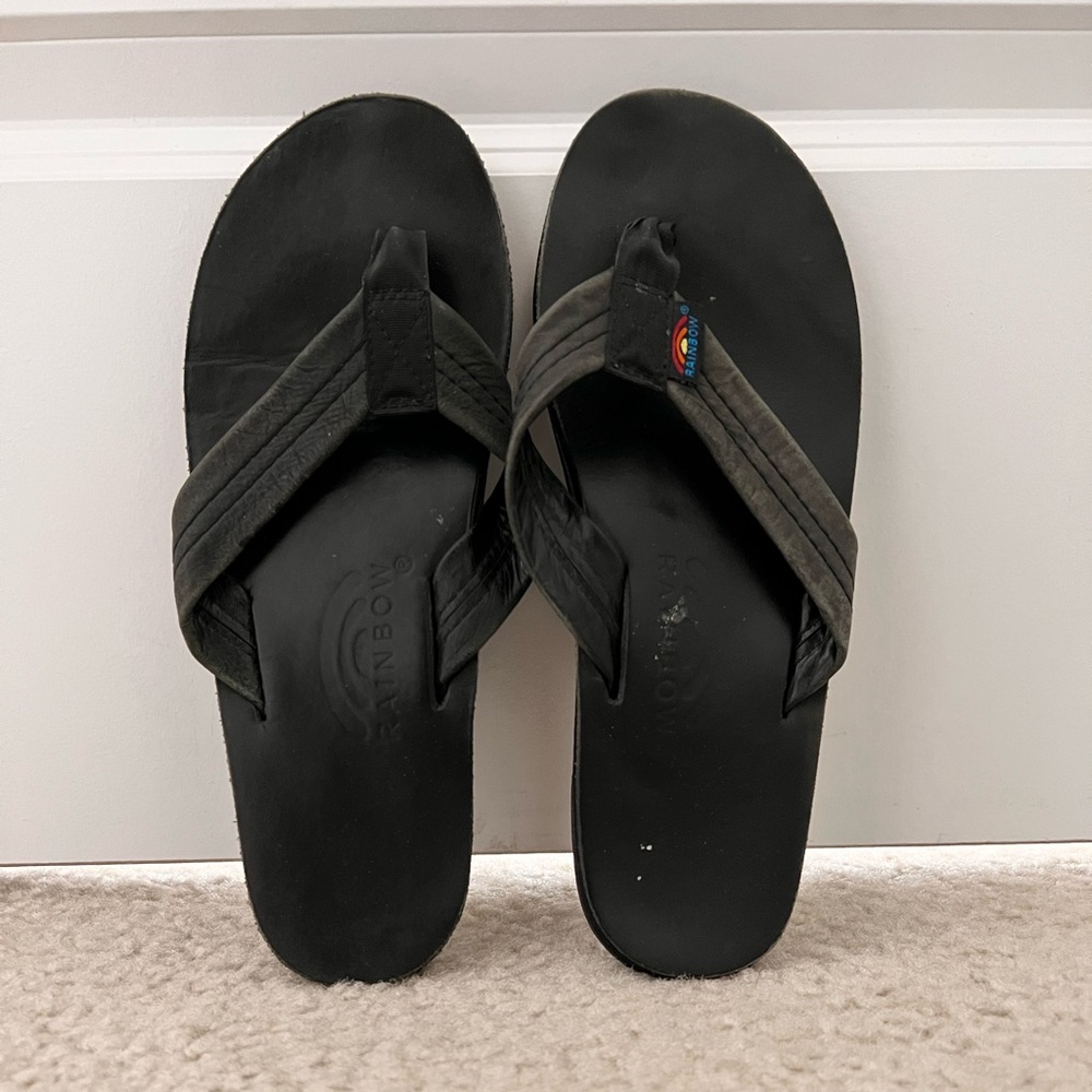 Rainbow black sandal